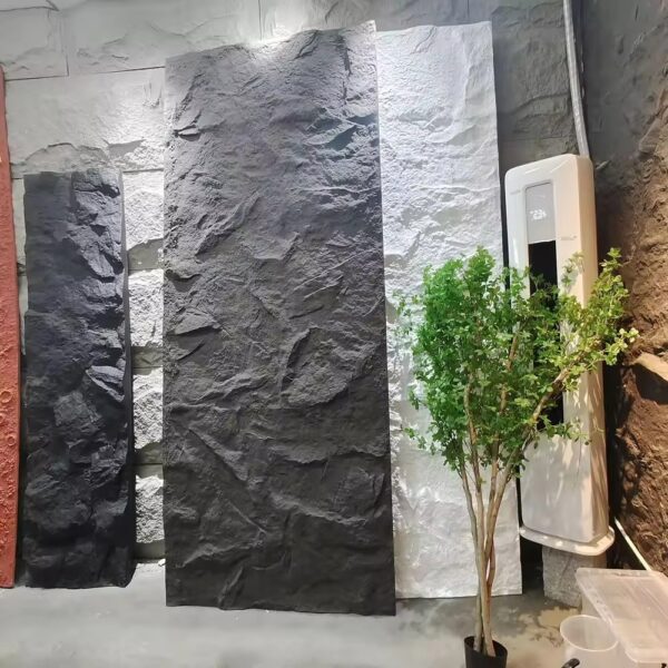Hot sale of high quality and low price PU stone wall panel Pu 3d rock stone waterproof wall panel--Wayon Panel