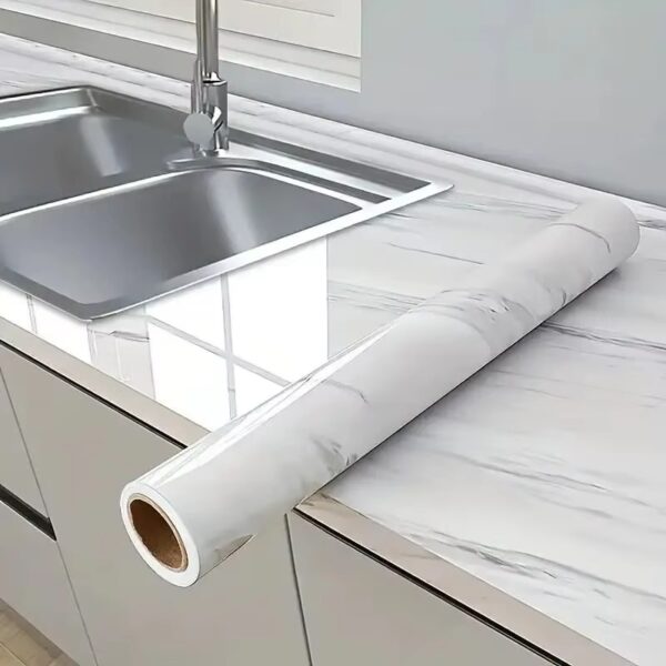 WYC Self-cut marble wallpaper peeling and pasting marble PVC wall sticker sticker wall sticker