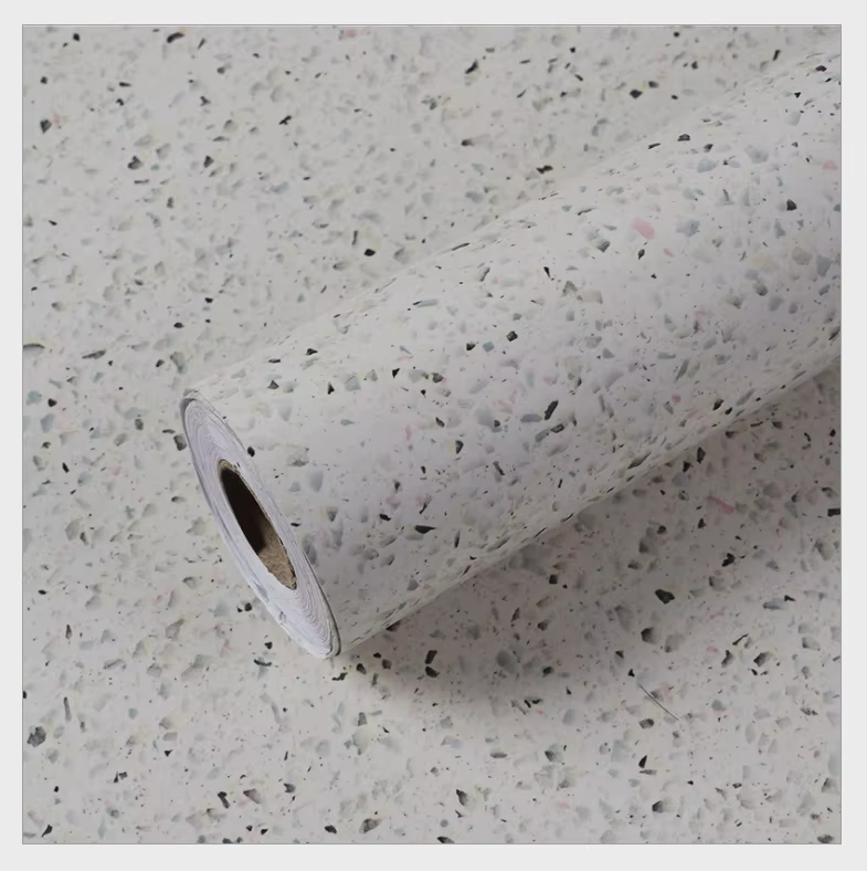 WYC PVC Marble Wallpaper Self-Adhesive Oil-Proof for Kitchen/Bathroom Waterproof Peel & Stick - Image 4