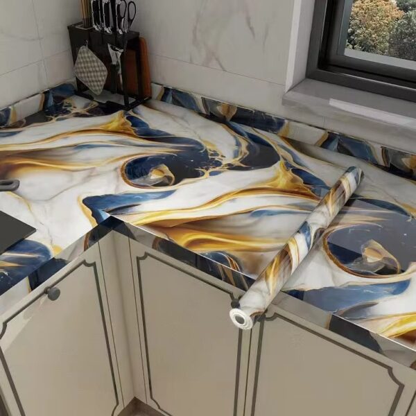 WYC Luxury self-adhesive wallpaper wall decoration marble wall stickers self-adhesive marble wallpaper - Image 4