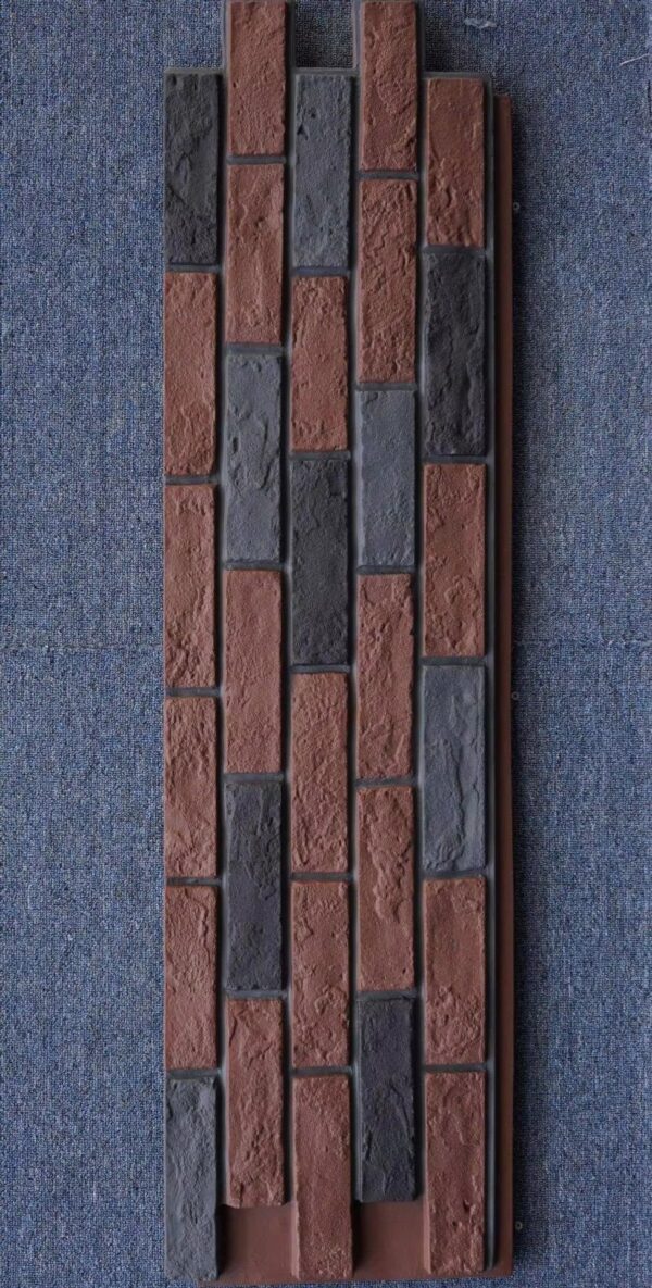 Modern 3D Artificial Deep Red Brick Wall Panel Waterproof Covering Pu Stone Wall Panel Background Decoration--Wayon Panel - Image 6