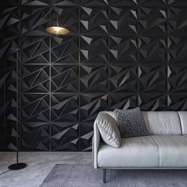Modern 3D Wall Sticker Geometric Pattern Board Strip Sticker Installation Waterproof Living Room Hotel--Wayon Panel - Image 5