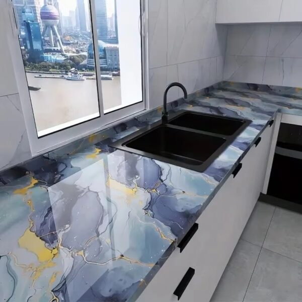 WYC Luxury self-adhesive wallpaper wall decoration marble wall stickers self-adhesive marble wallpaper - Image 5