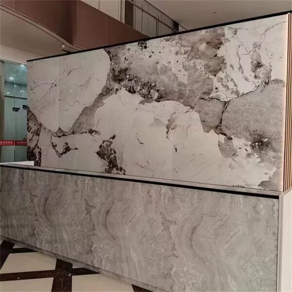 Decorative Hot PVC Marble Substitute Pvc Sheet Wall Panel Factory Price 3D Marble UV Panel--Wayon Panel - Image 5