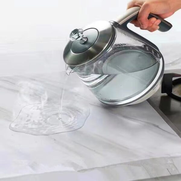 WYC Manufacturers wholesale self-adhesive kitchen oil waterproof decoration anti-fouling marble wallpaper - Image 5