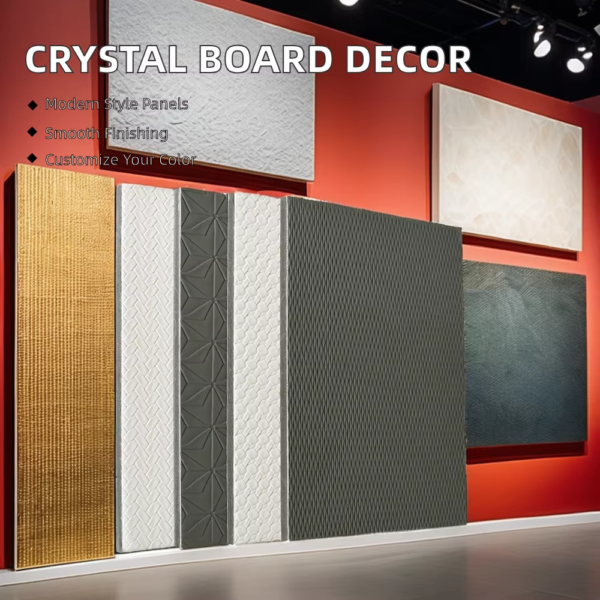 Modern Style WPC Wood Veneer Carbon Crystal Board Bamboo Crystal Background Wall Decoration Wall Panels--Wayon Panel - Image 5