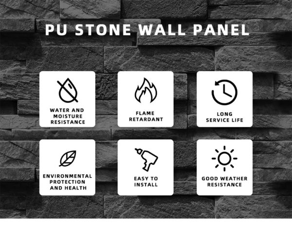 Traditional Style 3D Wall Panel Soundproof Pu Stone Rock Veneer Castle Polyurethane Component Wall Decoration--Wayon Panel - Image 6