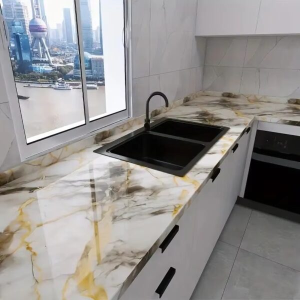 WYC Luxury self-adhesive wallpaper wall decoration marble wall stickers self-adhesive marble wallpaper - Image 6
