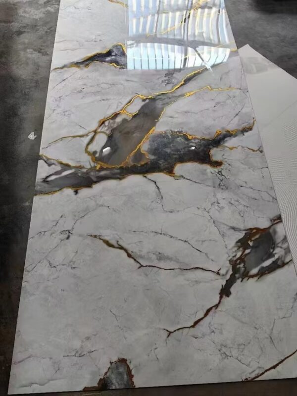 Decorative Hot PVC Marble Substitute Pvc Sheet Wall Panel Factory Price 3D Marble UV Panel--Wayon Panel - Image 6