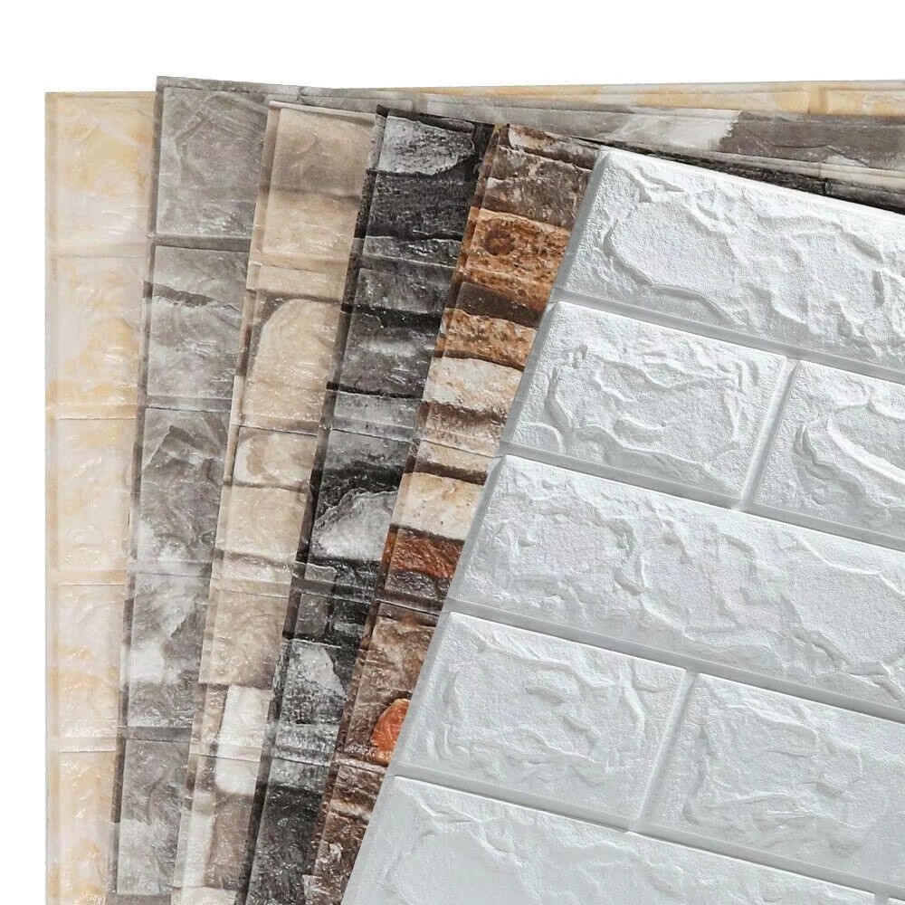WYC 3D Indoor PVC Foam Board Wall Coating Wallpaper Home Decoration Wall Coating Stickers3