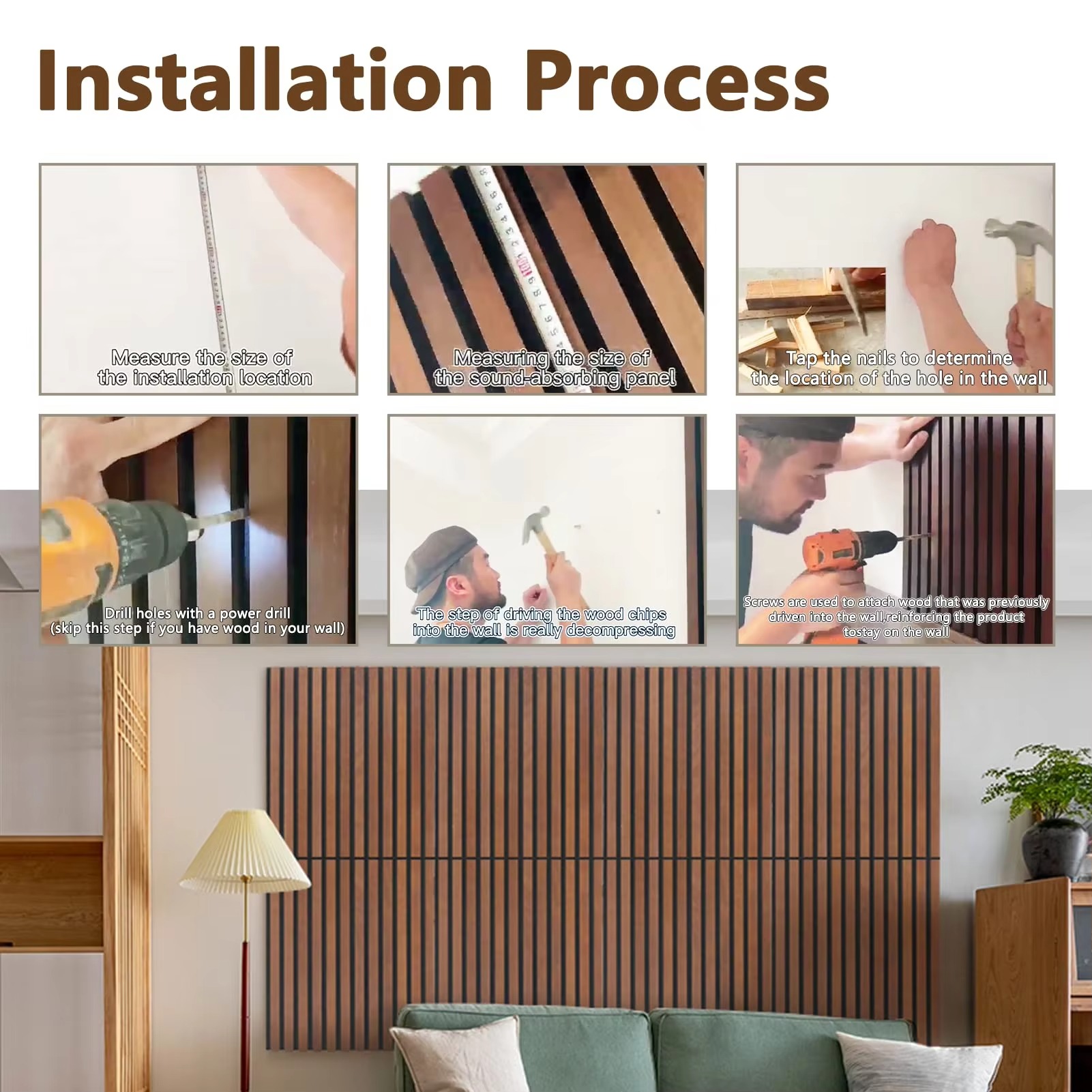 WYC Acoustic wooden slat wall paneling5