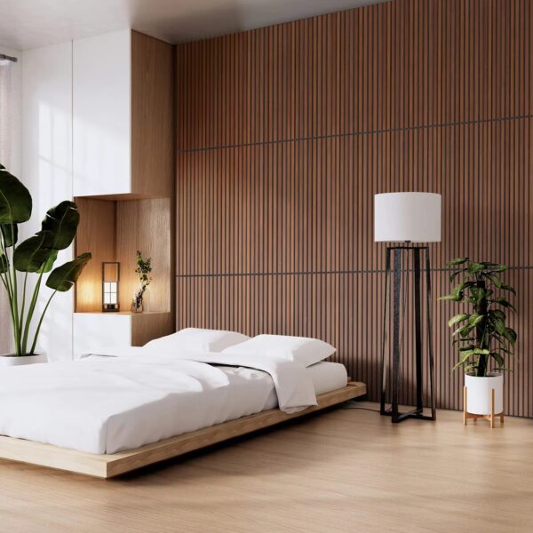 Acoustic wooden slat wall paneling Best Quality for Hotel Interiors 3D Model Design and Graphic Solution Capabilities--Wayon Panel - Image 6
