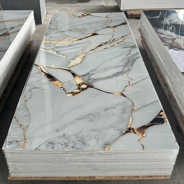 High Gloss PVC Marble SLATE Wall Panel PVC Marble SLATE UV Board Interior Decoration--Wayon Panel - Image 4