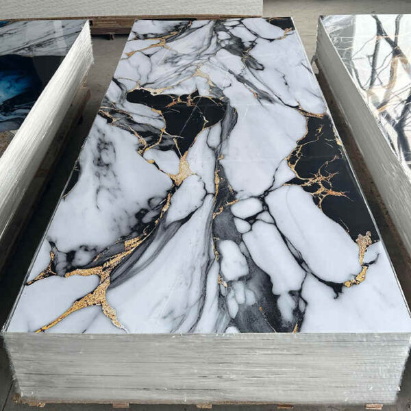 High Gloss PVC Marble SLATE Wall Panel PVC Marble SLATE UV Board Interior Decoration--Wayon Panel - Image 3